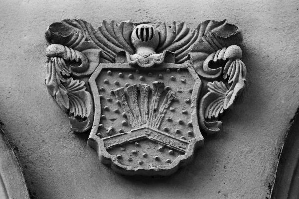 Barklainių dvaro rūmų fragmentas. Vido Dulkės nuotrauka, 9 dešimtmetis